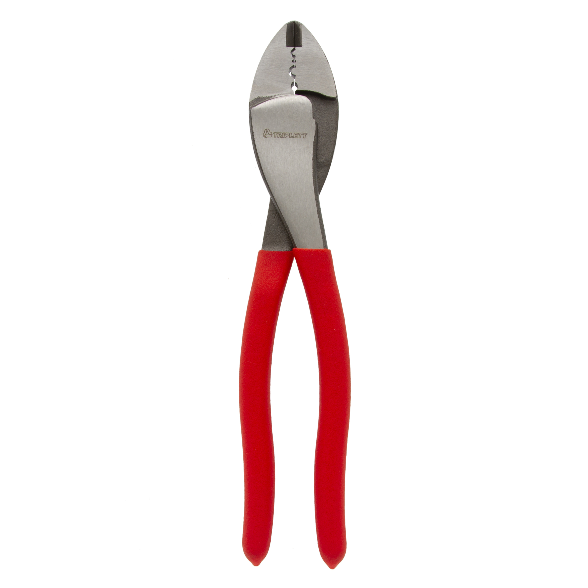 Triplett Multi-Crimp Tool — 10in., Drop-Forged Steel, 22-10 AWG, PVC Dipped Handles, Model# TT-285